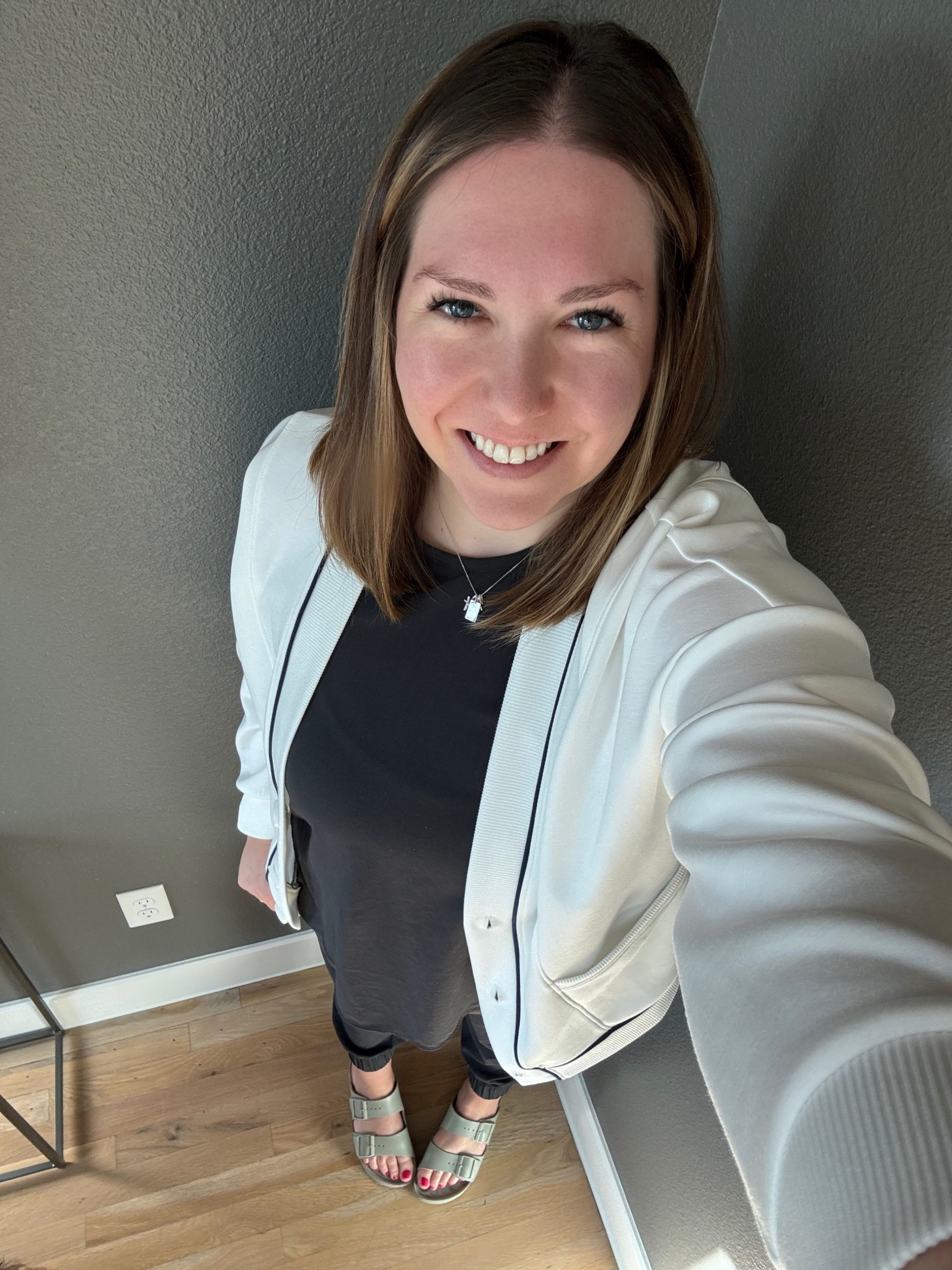 Travel outfit to Belize. I love this Vuori set. It doesn’t wrinkle, is very comfortable and perfect for layering. This sweatshirt/cardigan was a great layer and since we headed somewhere warm Birkenstocks were a must  

#LTKMidsize #LTKTravel #LTKFindsUnder100