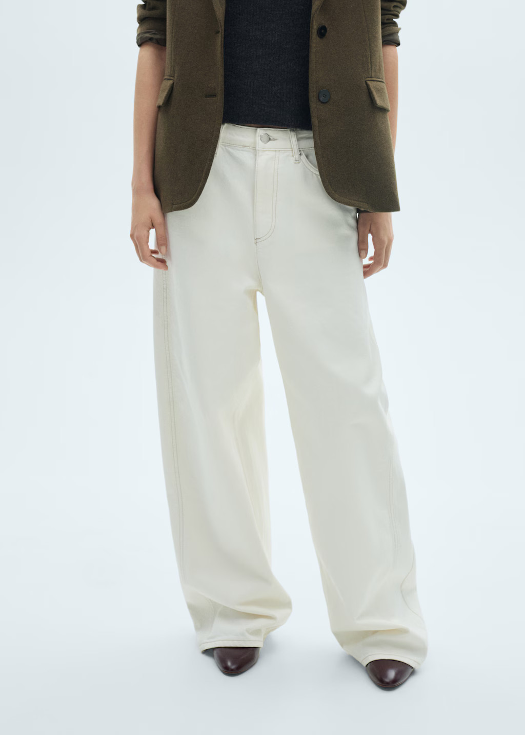 High-waist balloon jeans - Women | MANGO United Kingdom | MANGO (UK)
