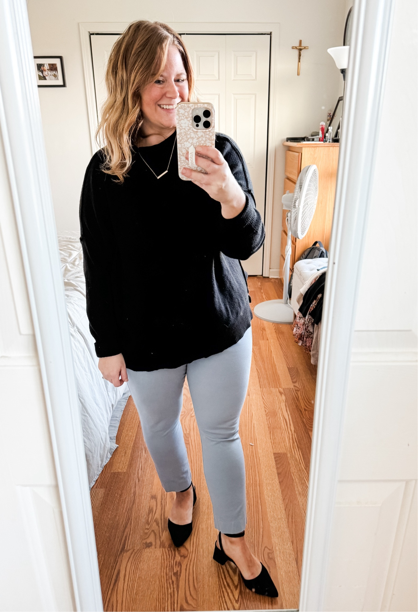 Comfy but dressy teacher outfit for parent conferences

My color of pants is sold out but they have lots of other colors.  My favorite teacher pants!

#LTKMidsize #LTKWorkwear #LTKFindsUnder50