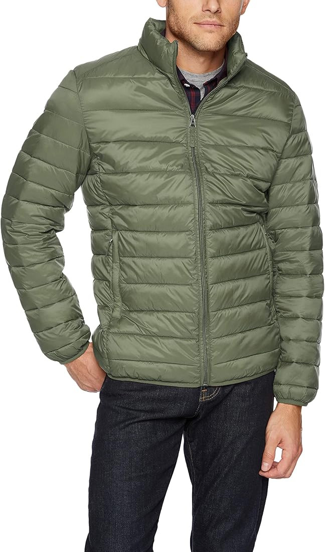 Amazon Essentials Men's Lightweight Water-Resistant Packable Puffer Jacket | Amazon (US)