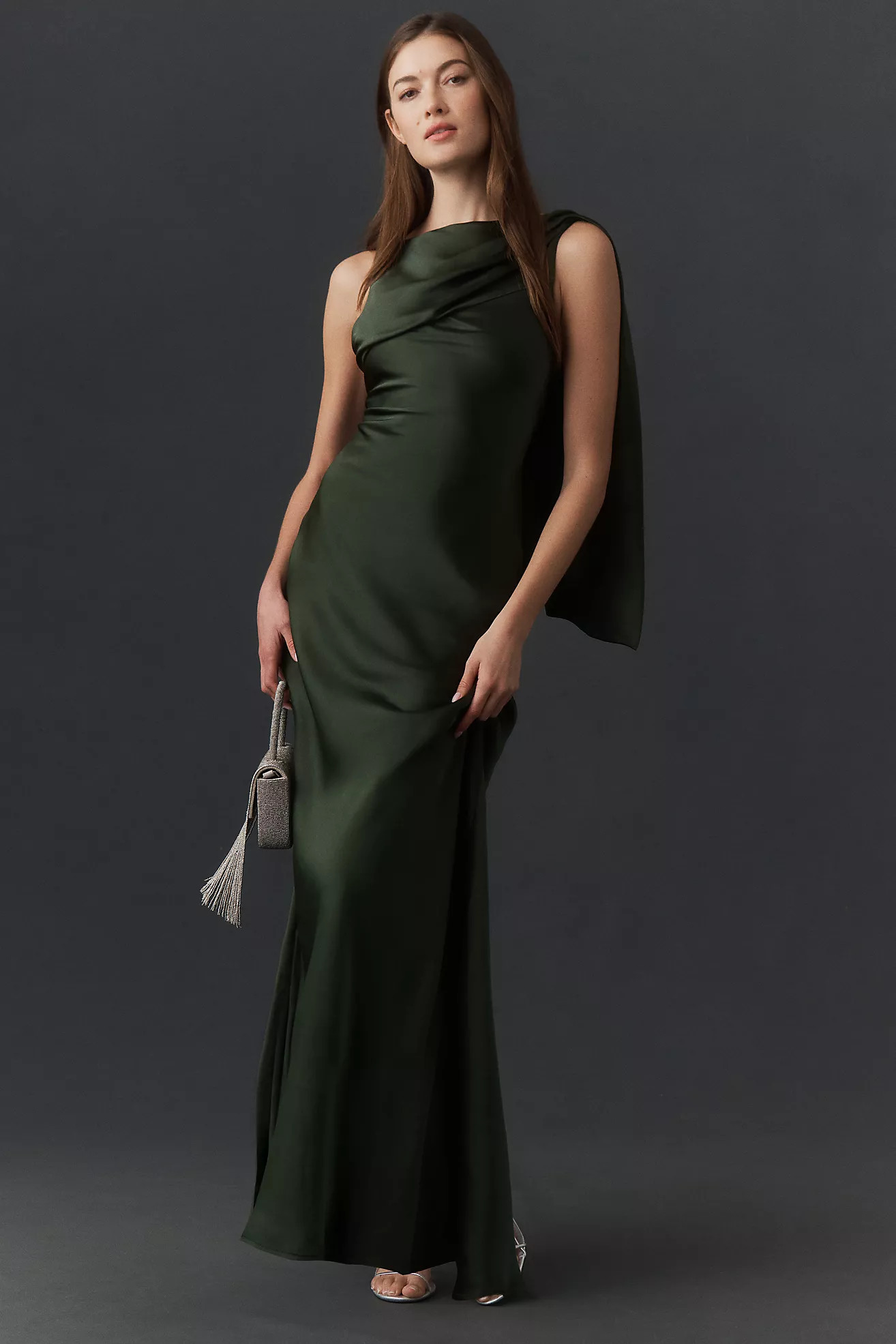 BHLDN Caped Open-Back Maxi Dress | Anthropologie (US)