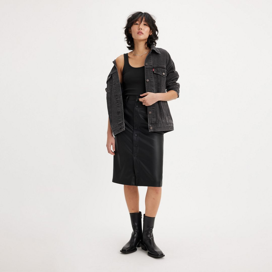 Levi's Faux Leather Icon Pencil Skirt - Women's 26 | Levi's US