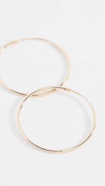 Plain Hoop Earrings | Shopbop