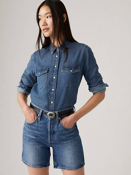 Levi's Iconic Western Denim Shirt - Women's XS | Levi's US