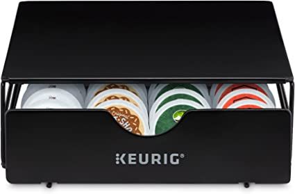 Keurig Slim Non-Rolling Storage Drawer, Coffee Pod Storage, Holds up to 24 Keurig K-Cup Pods, Bla... | Amazon (US)