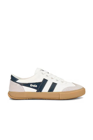 Gola Badminton Sneaker in Off White, Baltic, & Gum from Revolve.com | Revolve Clothing (Global)