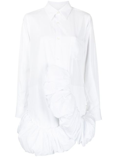 ruffle asymmetric shirt | Farfetch (UK)