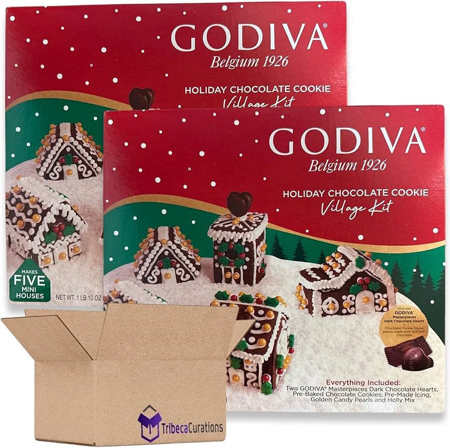Holiday Gingerbread House Village Decorating Kit Value Pack with High End Chocolate | Makes 5 Hou... | Amazon (US)