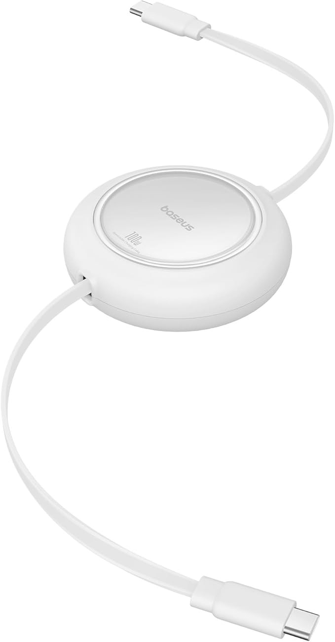 Baseus USB C to USB C Cable, 100W 6.6ft Retractable USB C Fast Charging Cable, 7-Stage Length Pre... | Amazon (US)