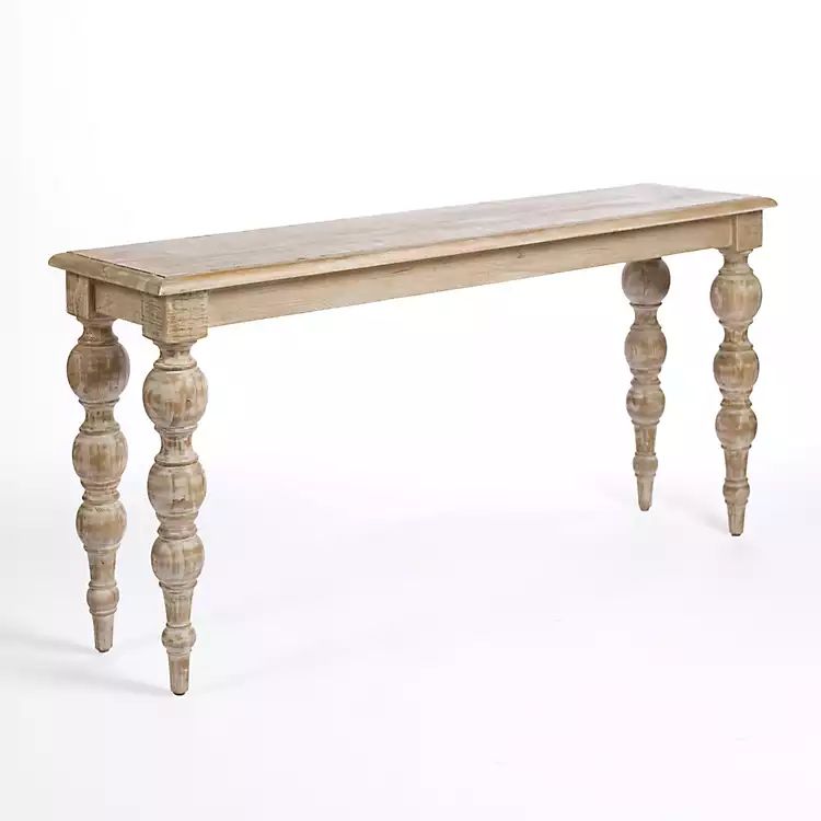 Whitewashed Gabby Console Table | Kirkland's Home