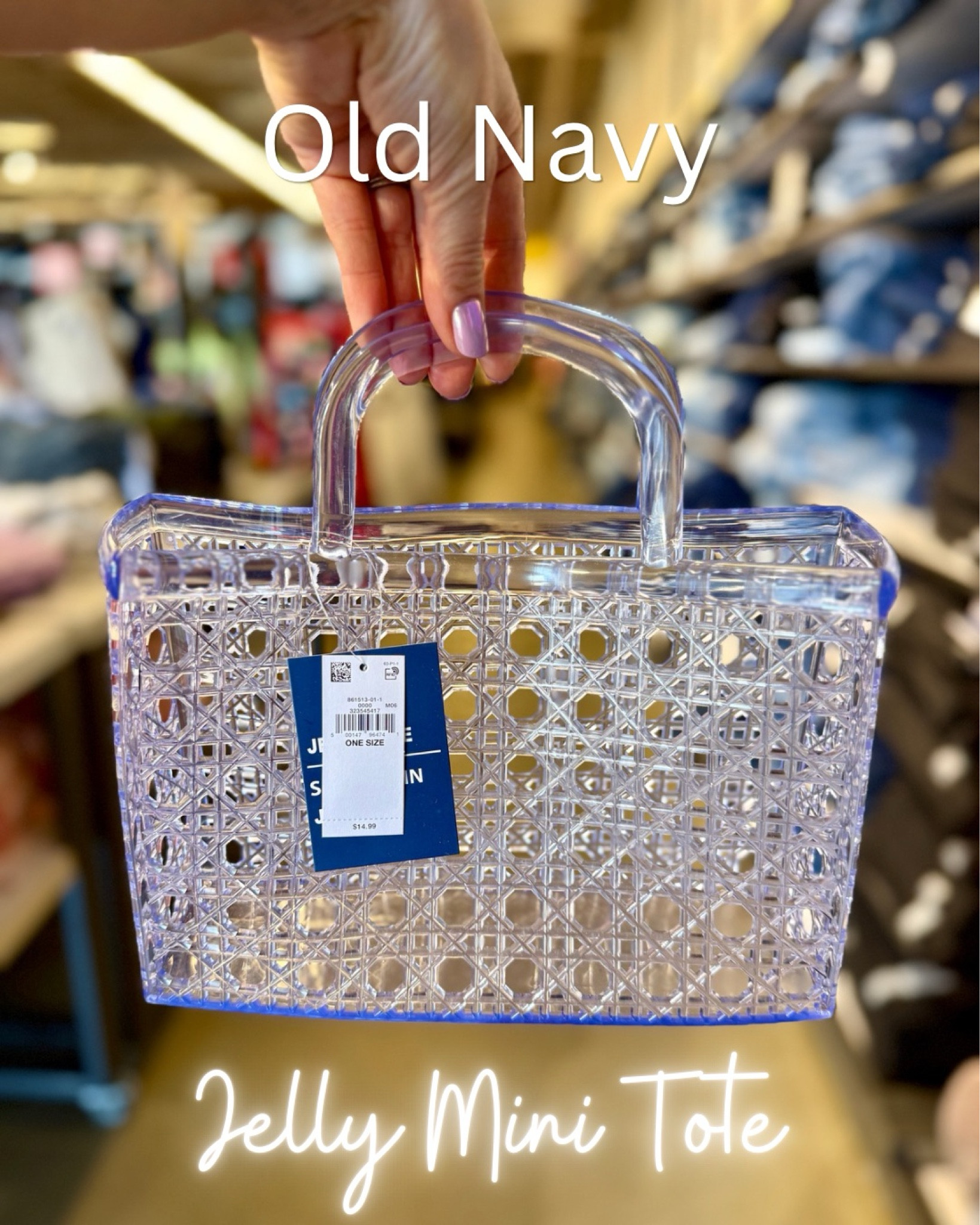 This mini jelly tote from Old Navy is the cutest summer accessory! Perfect as a stadium bag for concerts, baseball games, festivals, and all the fun warm-weather plans. Comes in 3 colors and the price is SO good! 

#LTKmomlife #LTKSeasonal #LTKSaleAlert