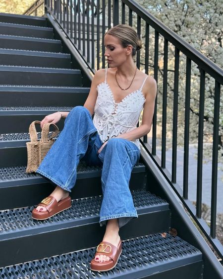 White tops and loose denim ♥️ also designer sandals all for spring 

#LTKstyletip #LTKover40 #LTKSeasonal