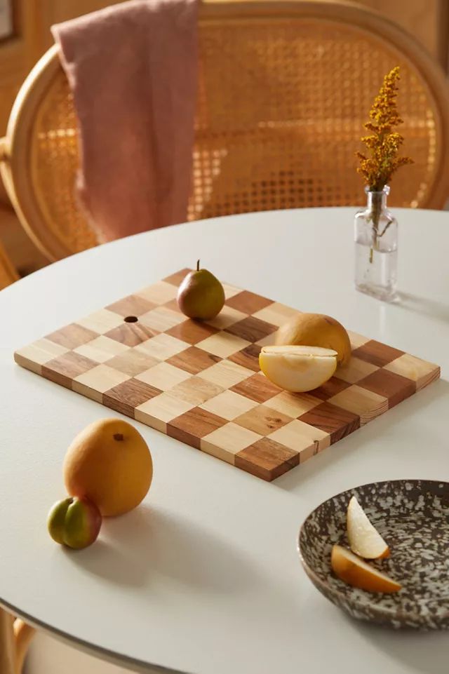 Tuva Checkerboard Cutting Board | Urban Outfitters (US and RoW)