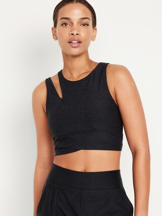 Light Support Cloud+ Wrap-Front Sports Bra | Old Navy (US)