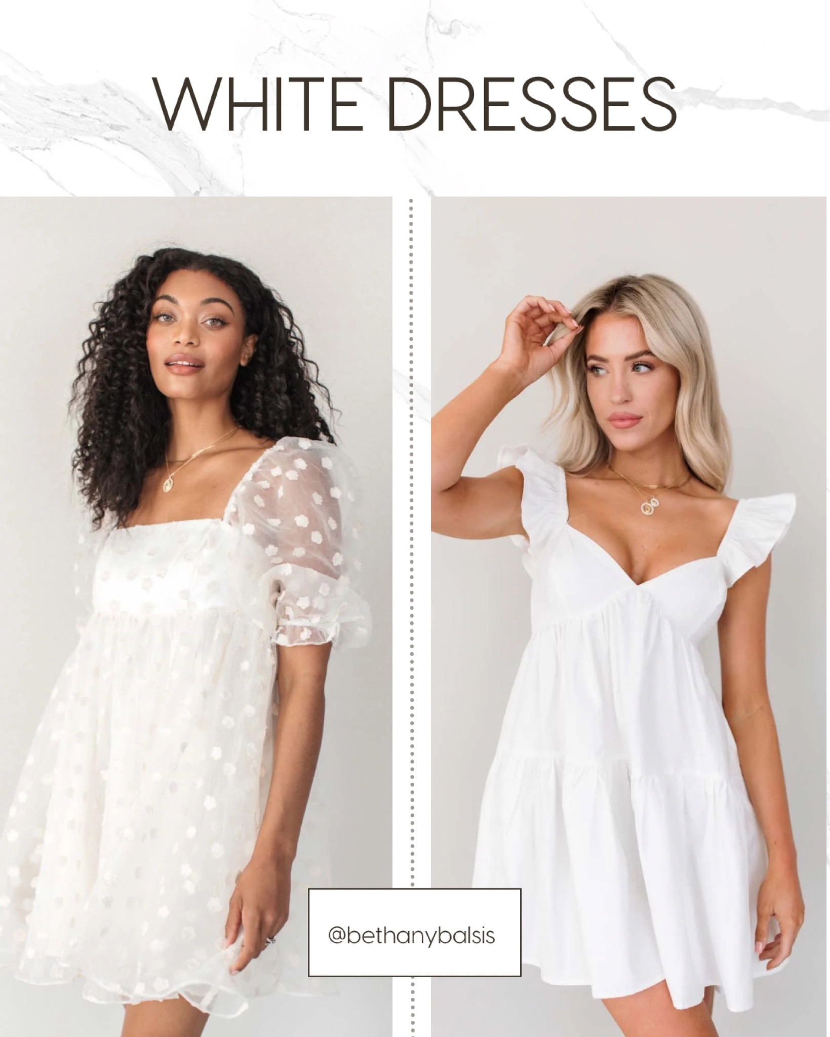 The cutest white dresses! baby shower dress | bridal shower dress | white dress | white mini dress | white baby doll dress

#LTKstyletip #LTKwedding #LTKFind