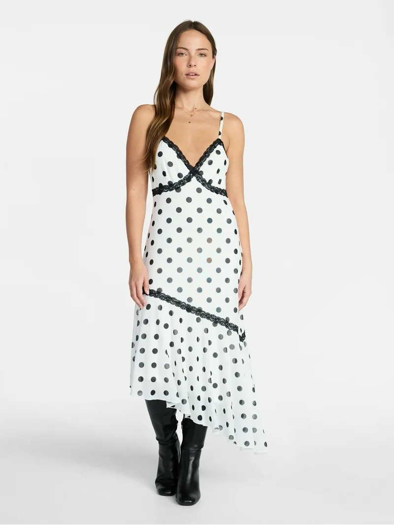 Madden NYC Women's Asymmetrical Midi Dress, Sizes XXS-XXL | Walmart (US)