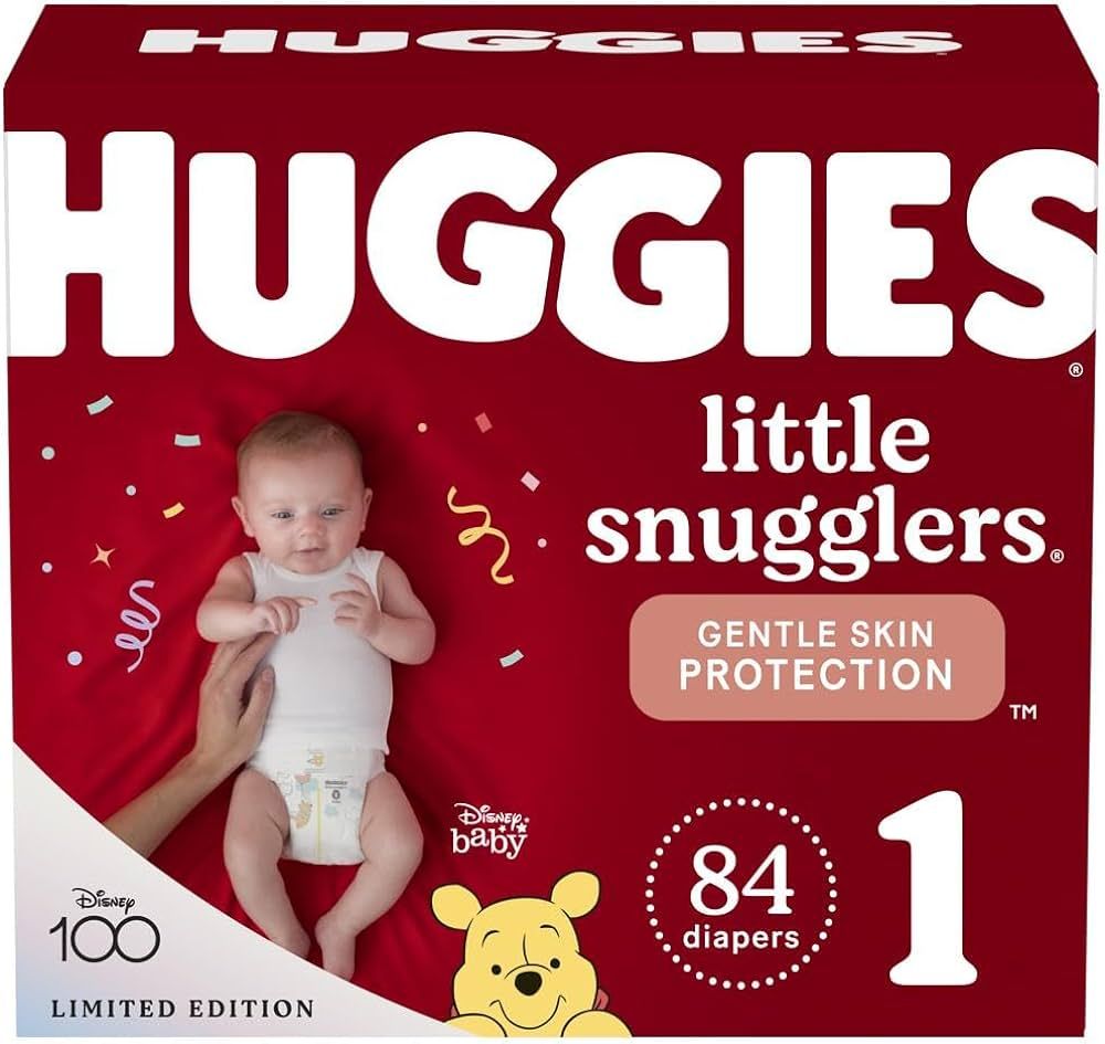Huggies Size 1 Diapers, Little Snugglers Newborn Diapers, Size 1 (8-14 lbs), 84 Count | Amazon (US)
