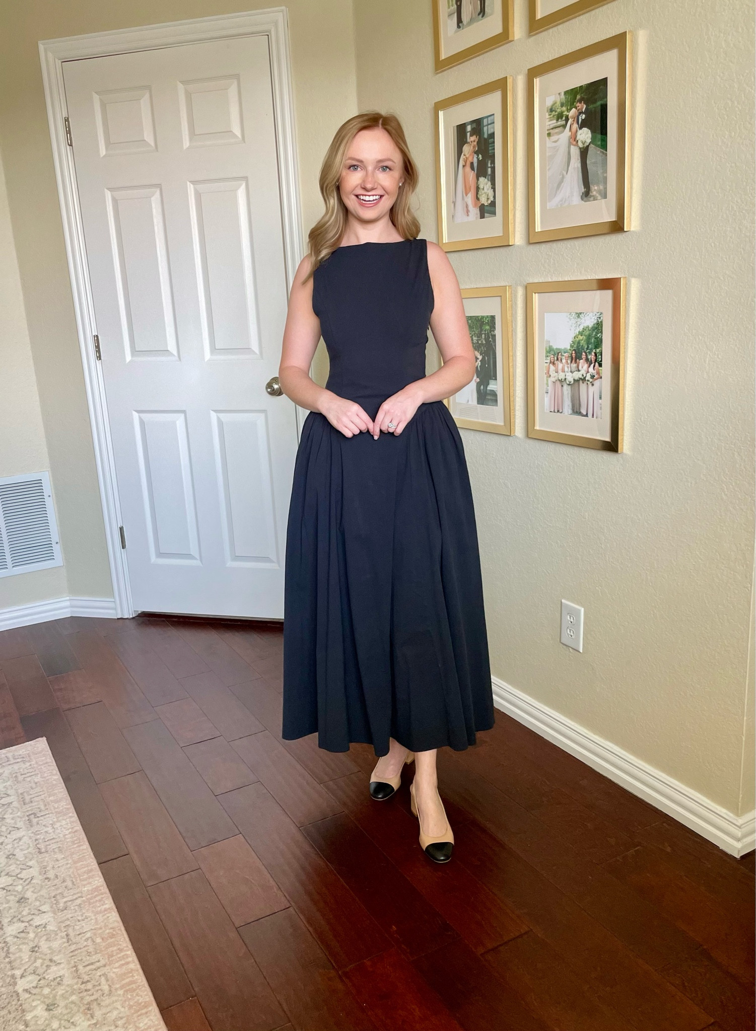 Wearing an XS regular | black dress, midi dress, fall dress, wedding guest dress 

#LTKSeasonal #LTKFallSale #LTKStyleTip