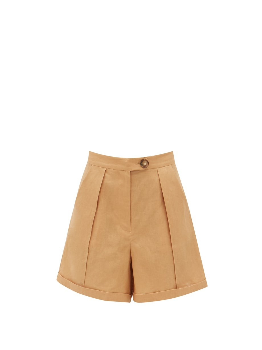 Sundowner high-rise linen shorts | Matches (US)