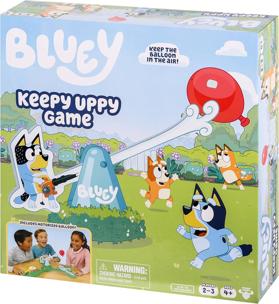 Bluey Keepy Uppy Game, Motorized Toddler Game with Bingo and Chilli Character Paddles, Games for ... | Amazon (US)