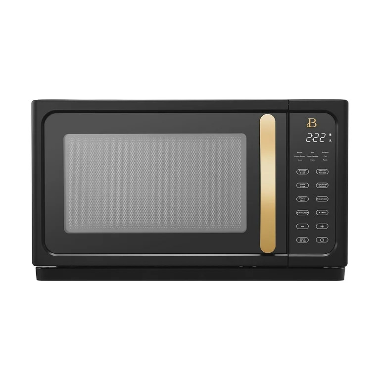 Beautiful 1.1 Cu ft 1000 Watt, Sensor Microwave Oven, Sesame Black by Drew Barrymore - Walmart.co... | Walmart (US)