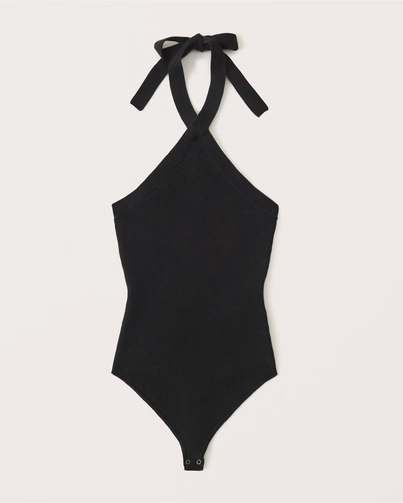 Twist-Front Halter Bodysuit | Abercrombie & Fitch (UK)