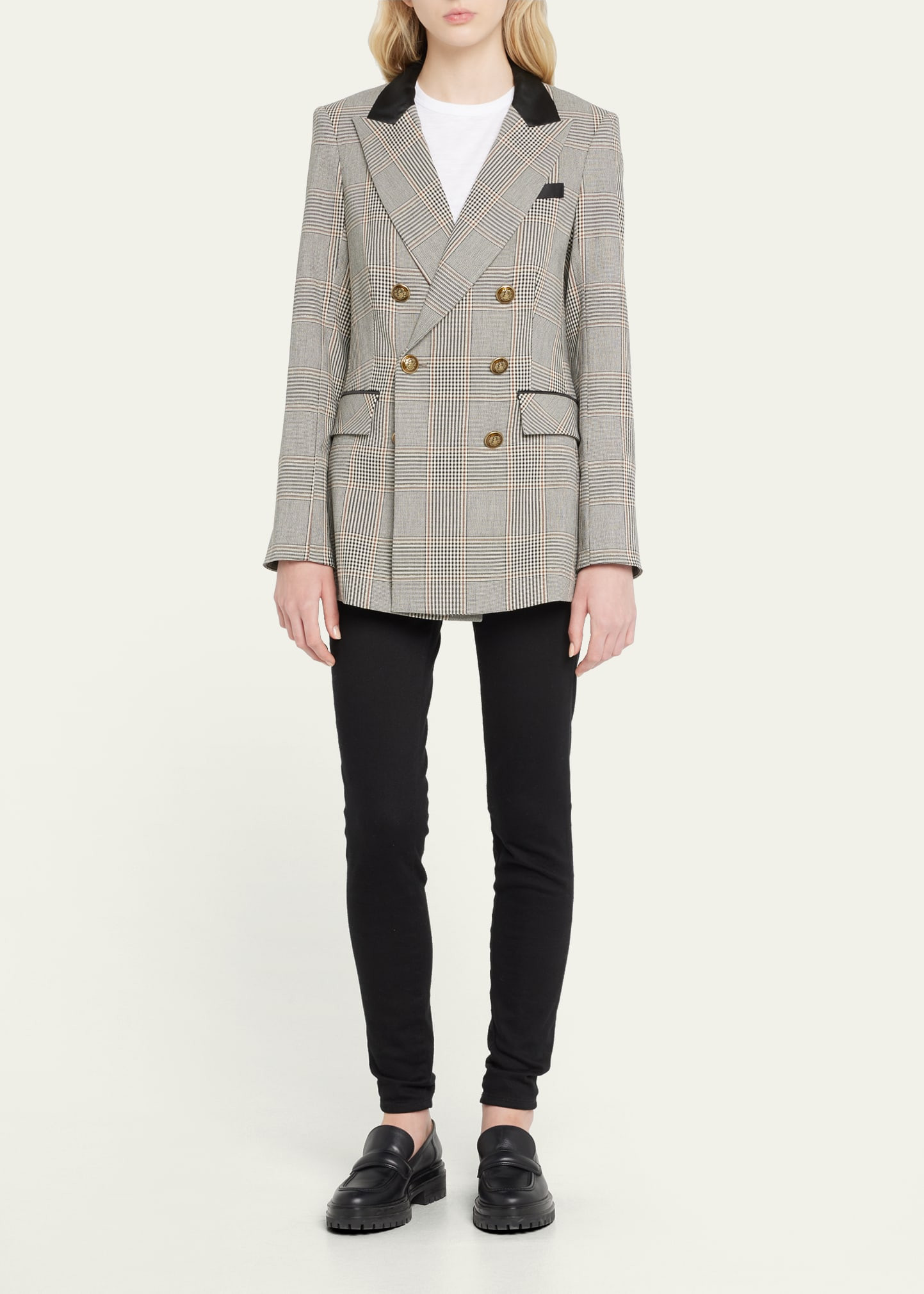 Veronica Beard Ellette Lurex Plaid Dickey Jacket | Bergdorf Goodman