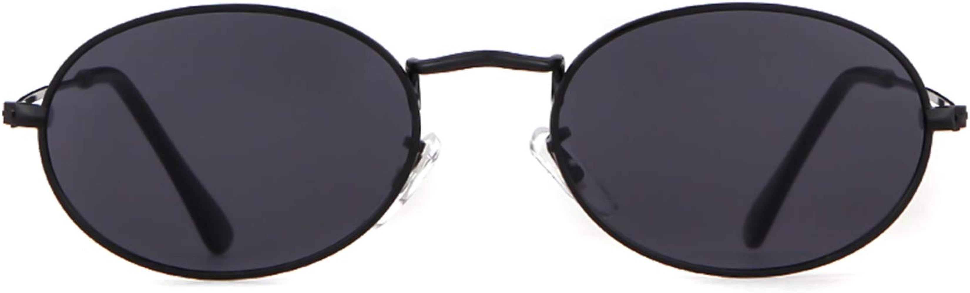 Oval Sunglasses Vintage Retro Sunglasses Designer Glasses for Women Men | Amazon (US)