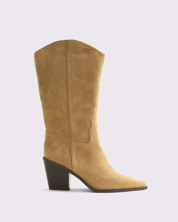 Women's Western Vegan Leather Boots | Women's Shoes | Abercrombie.com | Abercrombie & Fitch (US)