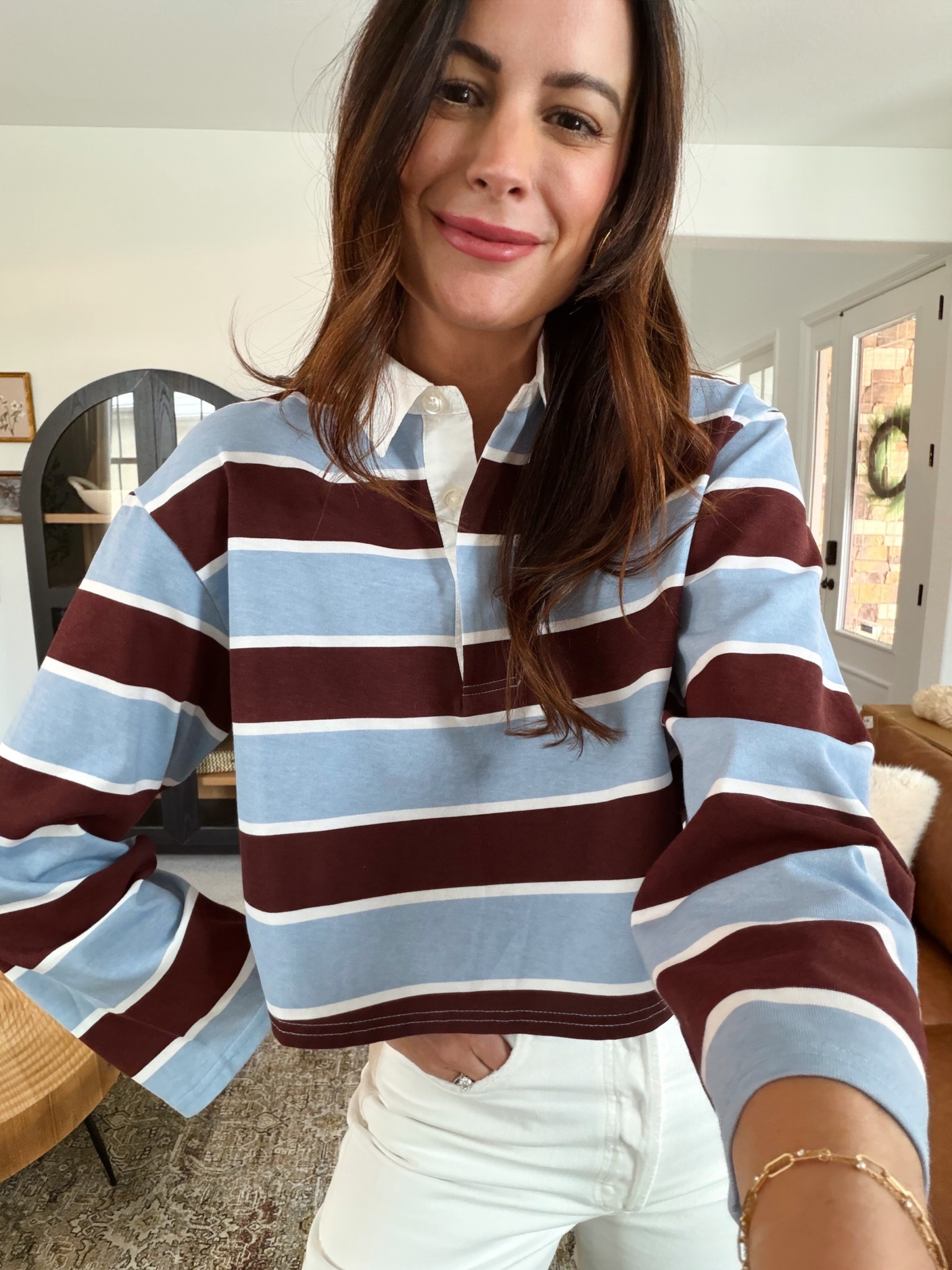 This cropped polo top is so cute and perfectly cropped! 

#LTKFindsUnder50 #LTKmomlife #LTKootd