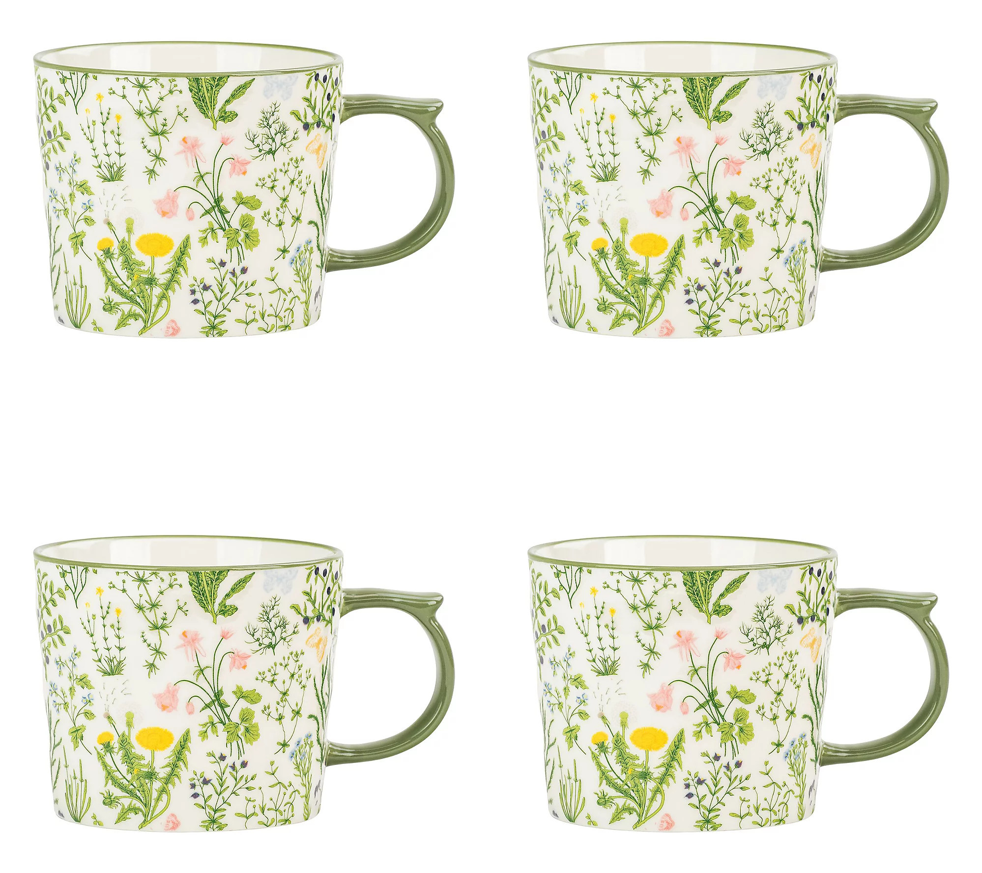 10 Strawberry Street Set of 4 Madison Mug | QVC