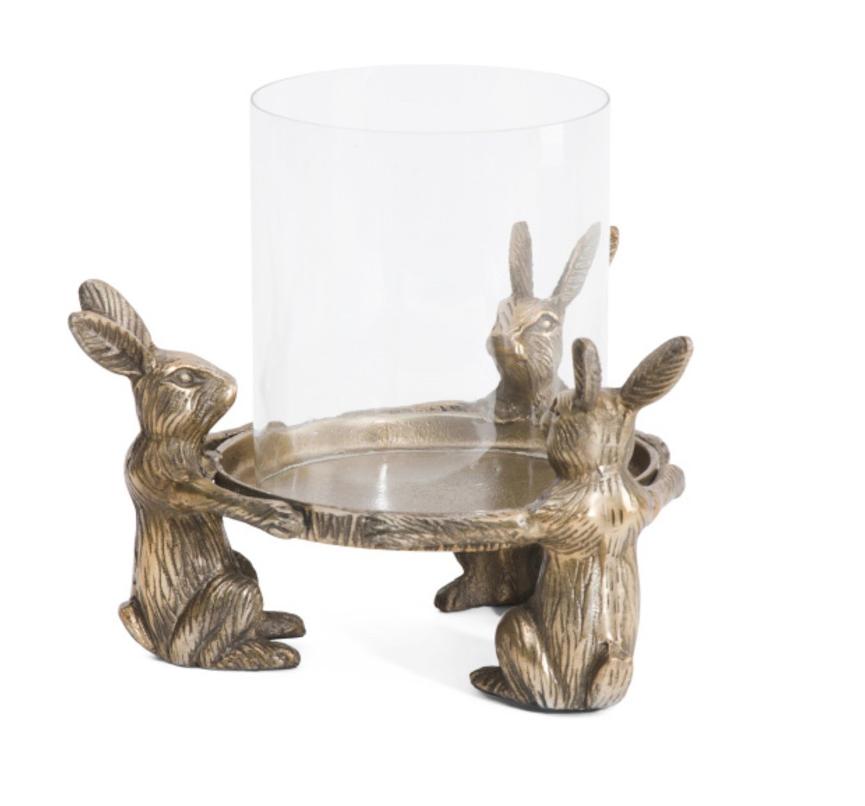 This brass bunny candle holder is perfect for spring .

#LTKSeasonal #LTKHome #LTKFindsUnder50