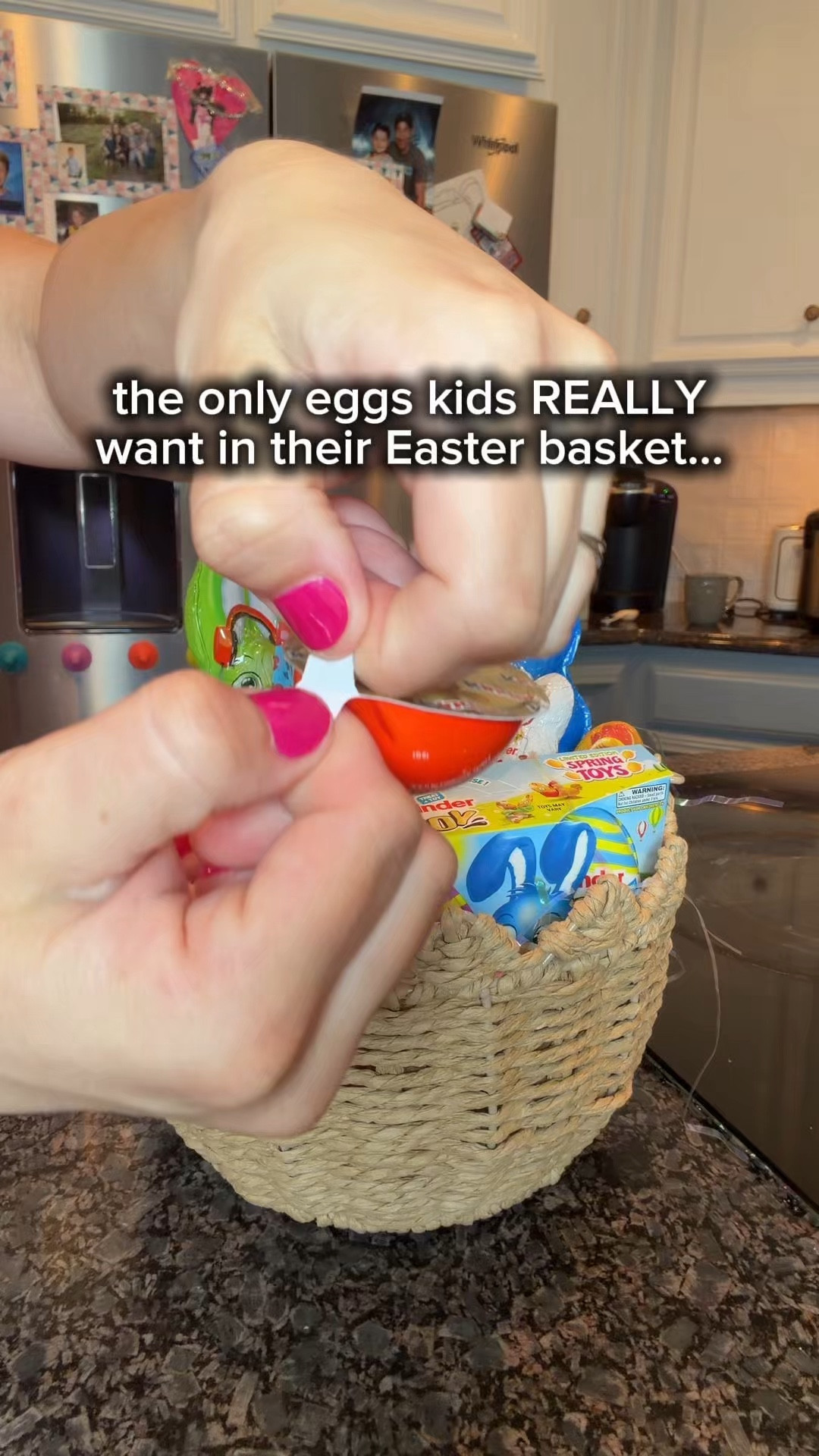 I always thought Kinder just made the classic Kinder Eggs, but I found a whole collection of Kinder treats at Five Below! 🐰Kinder Bueno, chocolate bunnies, adorable mini animals… basically an entire Kinder section. I also found the cute basket at Five Below.

My kids have been obsessed with Kinder eggs since the beginning of time, so I know they will love to try these! They’ve always been our go-to stocking stuffer and holiday treat, so turning it into a whole Easter basket theme just felt right.

Everything in this basket came from Five Below, which made it such an easy (and affordable) Easter basket idea if you have a Kinder fan at home.

If you want to recreate this basket or find the Kinder treats I used, comment KINDER and I’ll send you the links I can find!

Follow @makingfrugalfun for more fun ideas to celebrate more and spend less.

#LTKKids #LTKHome