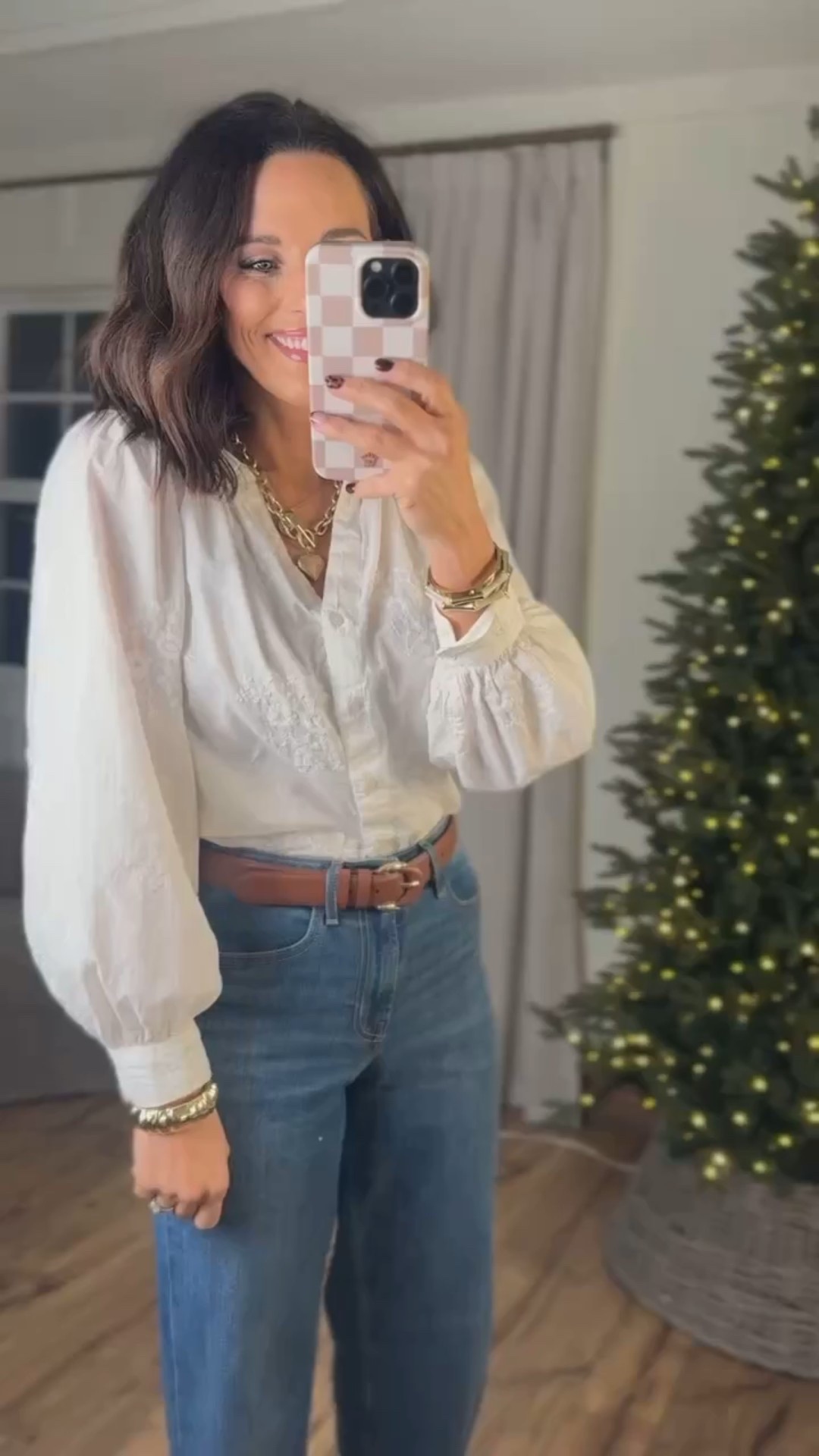 This eyelet blouse is DARLING and an amazing price! This whole outfit is so versatile these pieces can be worn throughout the whole year not just during winter! Love the puff sleeve on this blouse and the button details down the front 🙌🏼 so good! Aprilwilks VintagePickin women’s fashion finds viral old navy blouse old navy women’s fashion finds mom style mom fashion finds 

#LTKFindsUnder50 #LTKSeasonal #LTKHoliday