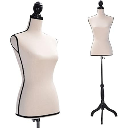 Female Mannequin Torso Dress Form Height Adjustable Pinnable Mannequin Body with Sturdy Tripod Stand | Amazon (US)