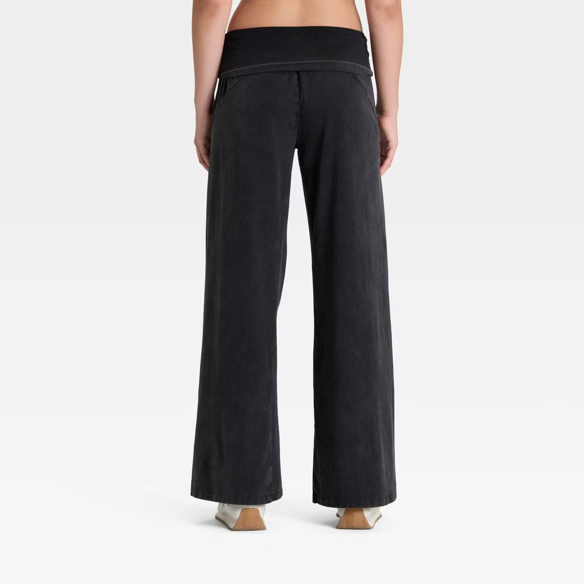 Women's Mid-Rise Foldover Wide Leg Pants - JoyLab™ | Target