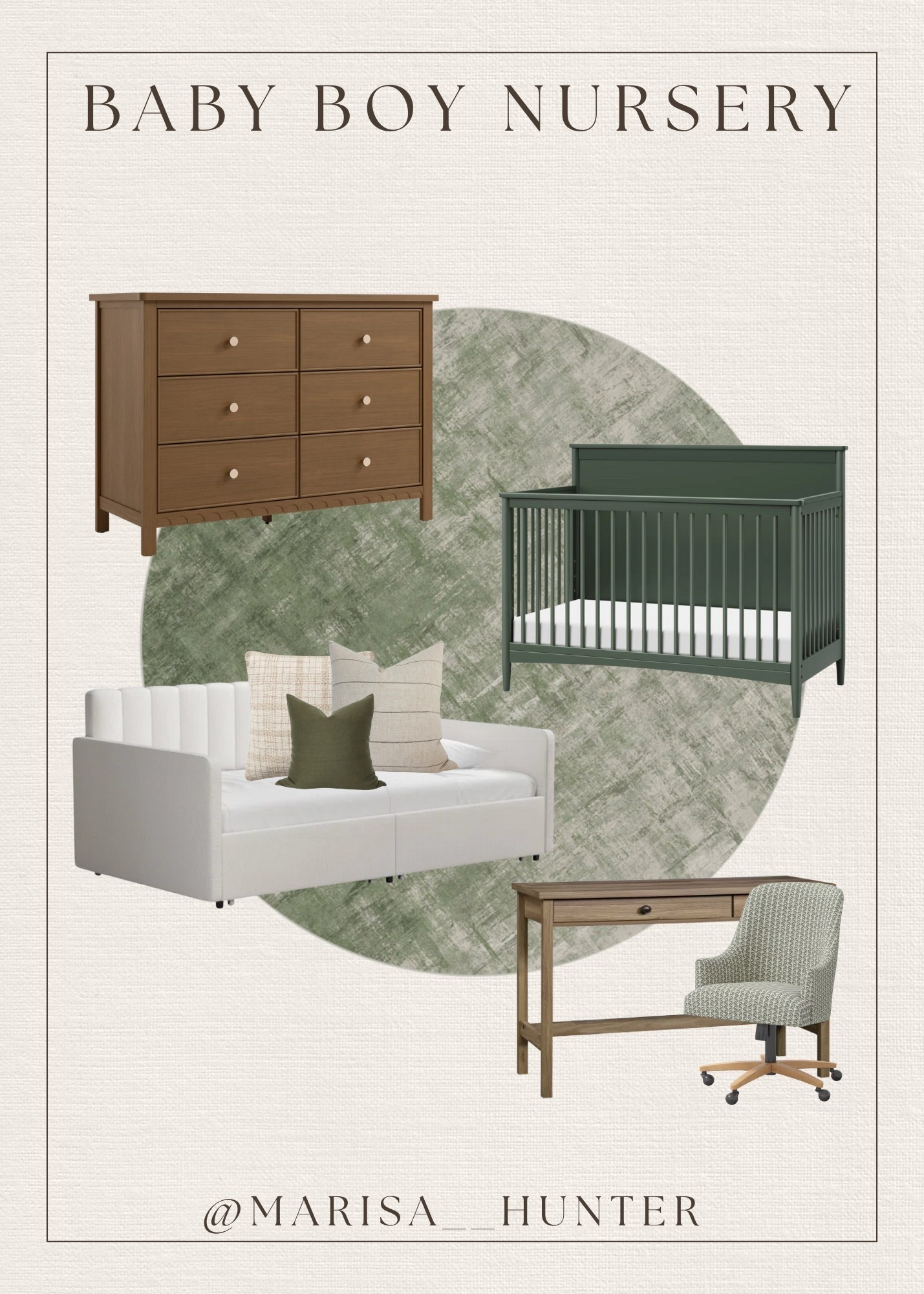 Baby boy nursery 

Crib dresser changing table daybed pillows washable rug desk office chair 

#LTKHome #LTKBaby