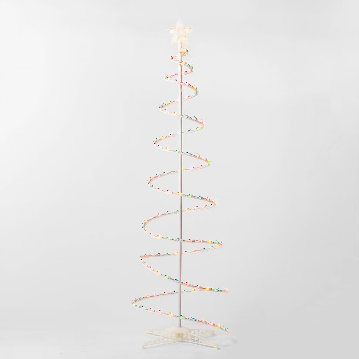 6' Incandescent Spiral Tree Christmas Novelty Sculpture Light Multicolor - Wondershop™ | Target