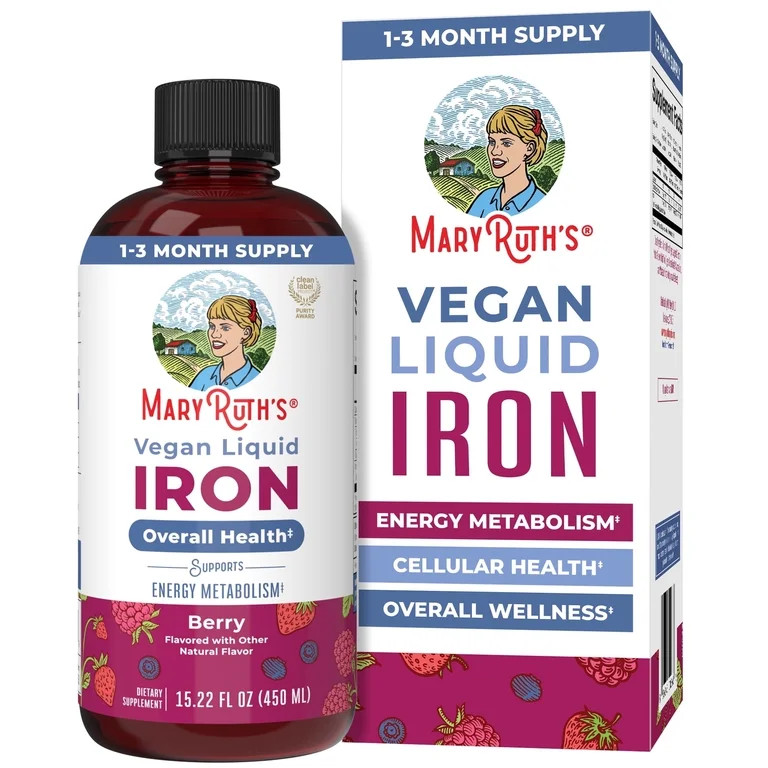 MaryRuth's Iron Supplement for Women Men & Kids Liquid Iron Supplement for Women Men & Kids 15.22... | Walmart (US)