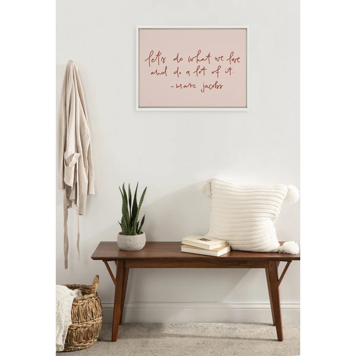 Alburtis 'Do What We Love' by Maja Tomljanovic - Floater Frame Textual Art Print on Canvas | Wayfair North America