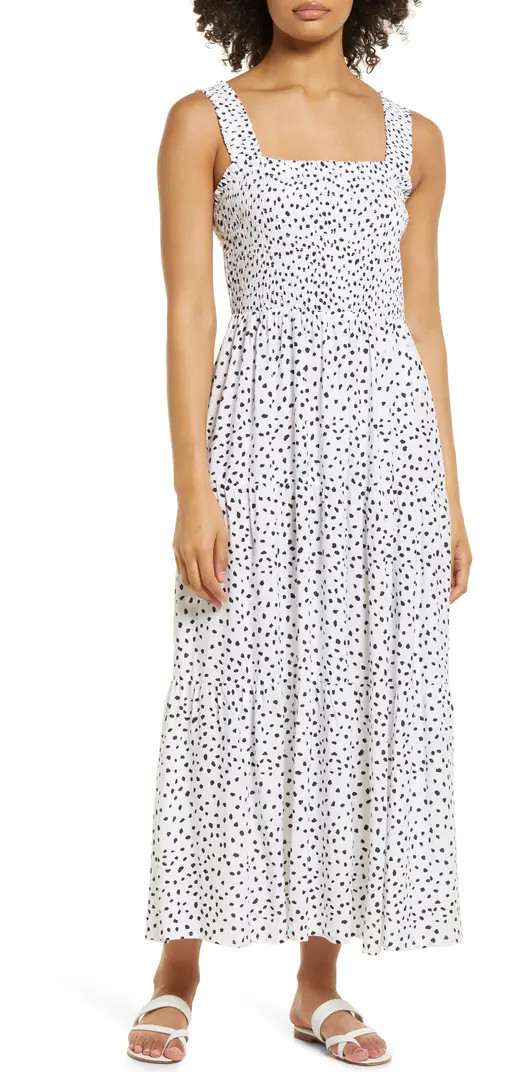 beachlunchlounge Elisa Smocked Maxi Dress | Nordstrom | Nordstrom