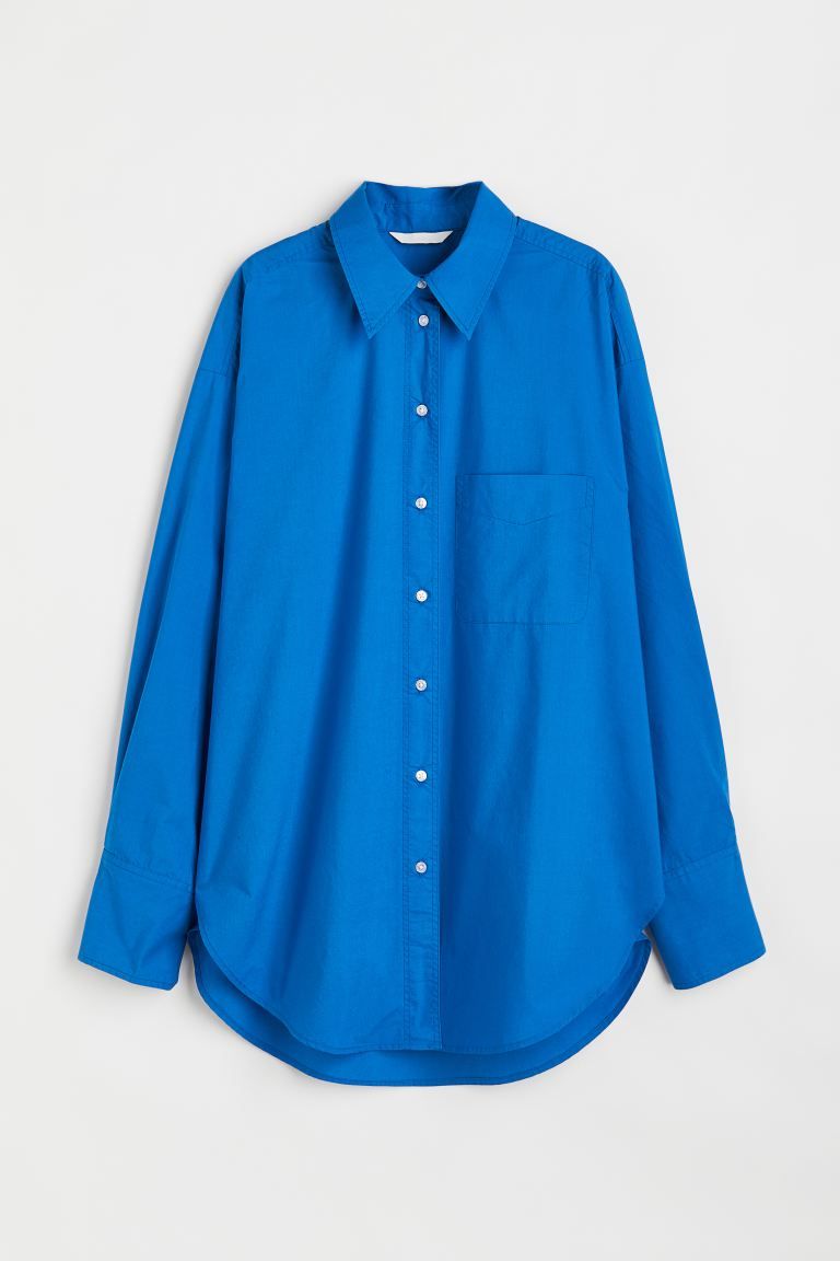 Oversized Cotton Shirt | H&M (US + CA)