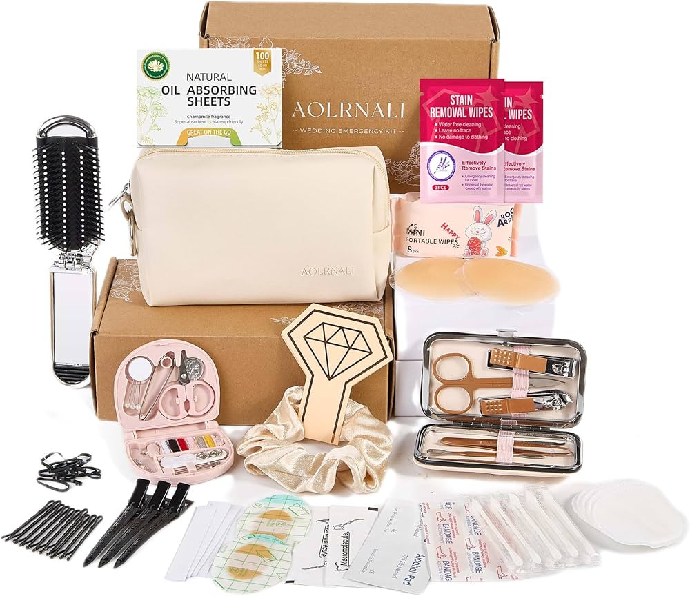 Bridal Emergency Kit for Wedding Day, Wedding Essentials Survival Set for Team Bride, Must-Have 3... | Amazon (US)