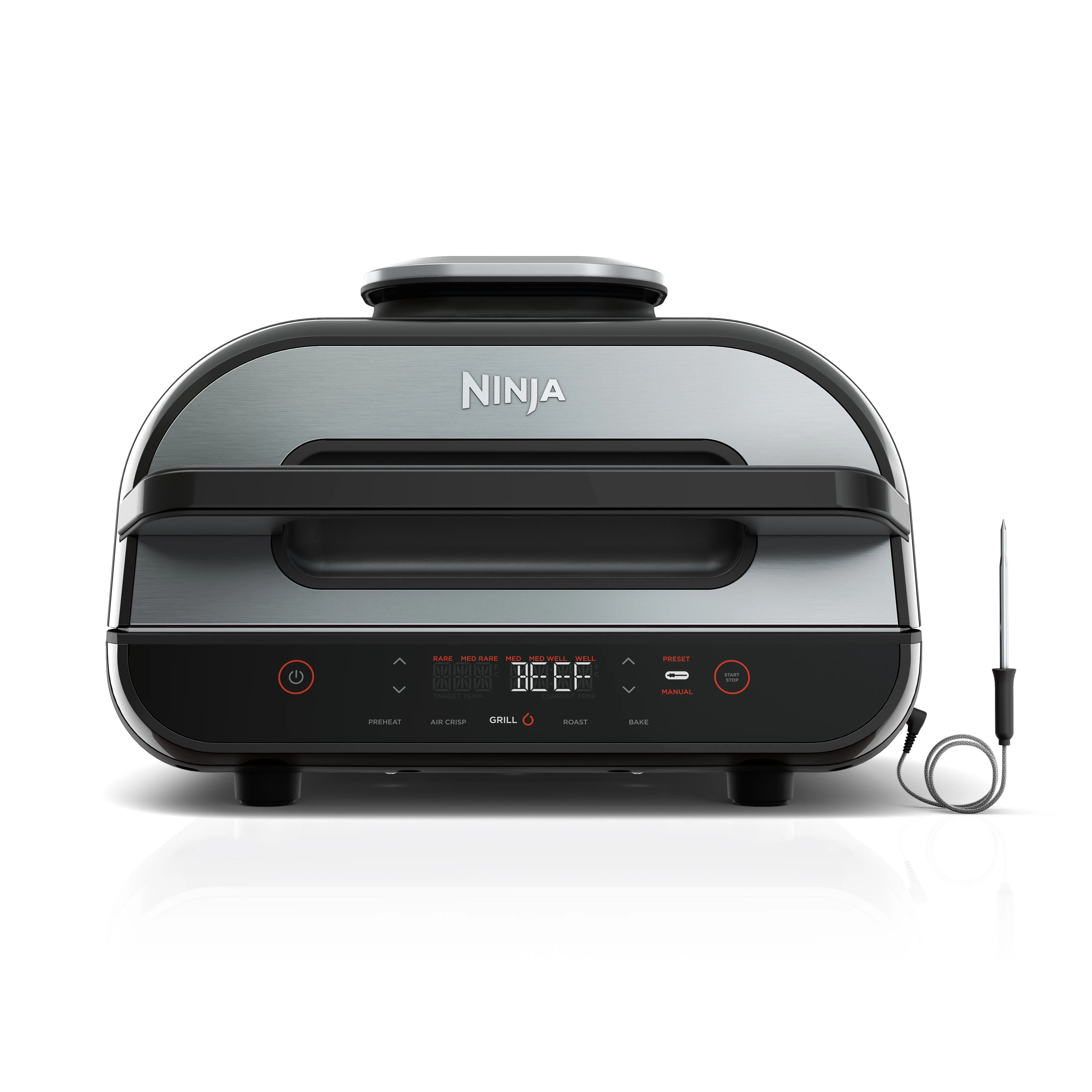 Ninja® Foodi™ Smart XL 4-in-1 Indoor Grill with 4-qt Air Fryer, Roast, and Bake, FG550 | Walmart (US)