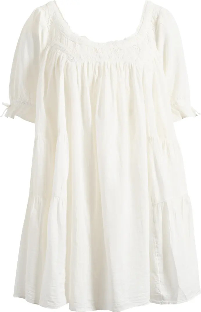 Sandy Shores Cotton Babydoll Minidress | Nordstrom