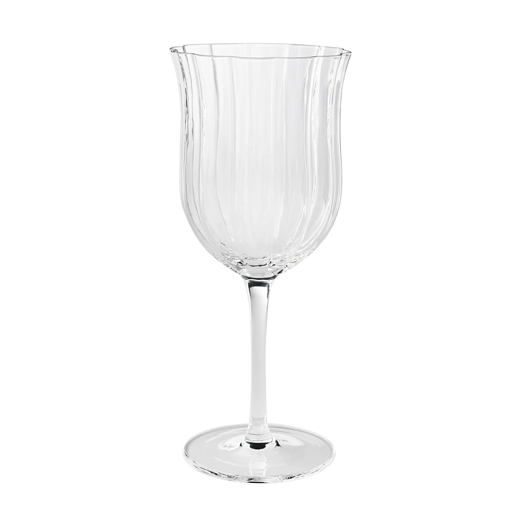 The Pioneer Woman Colette 13-Ounce Scalloped White Wine Glasses, Clear, Set of 4 | Walmart (US)