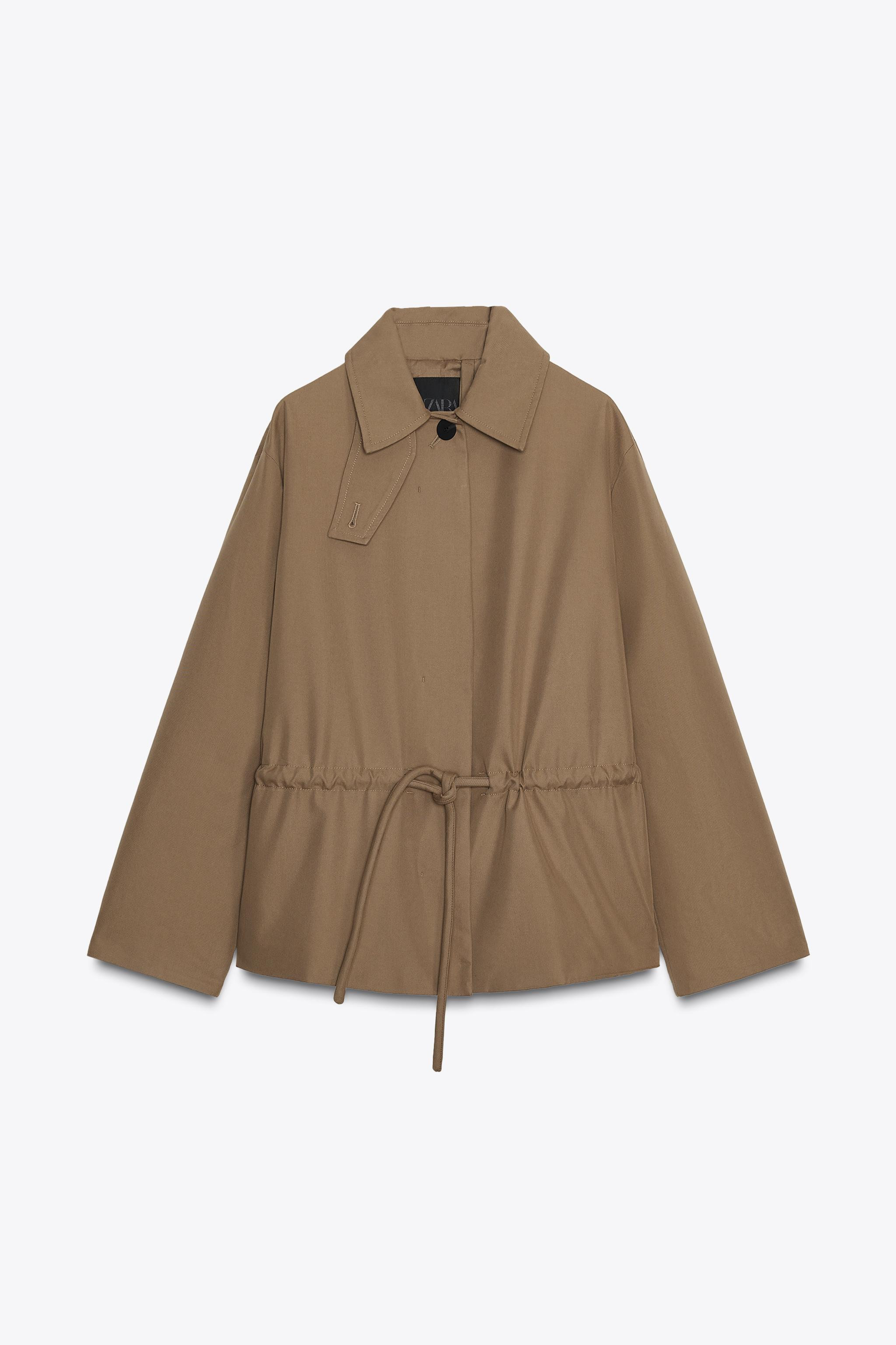 ZW COLLECTION SHORT PARKA WITH ADJUSTABLE WAIST | Zara AU