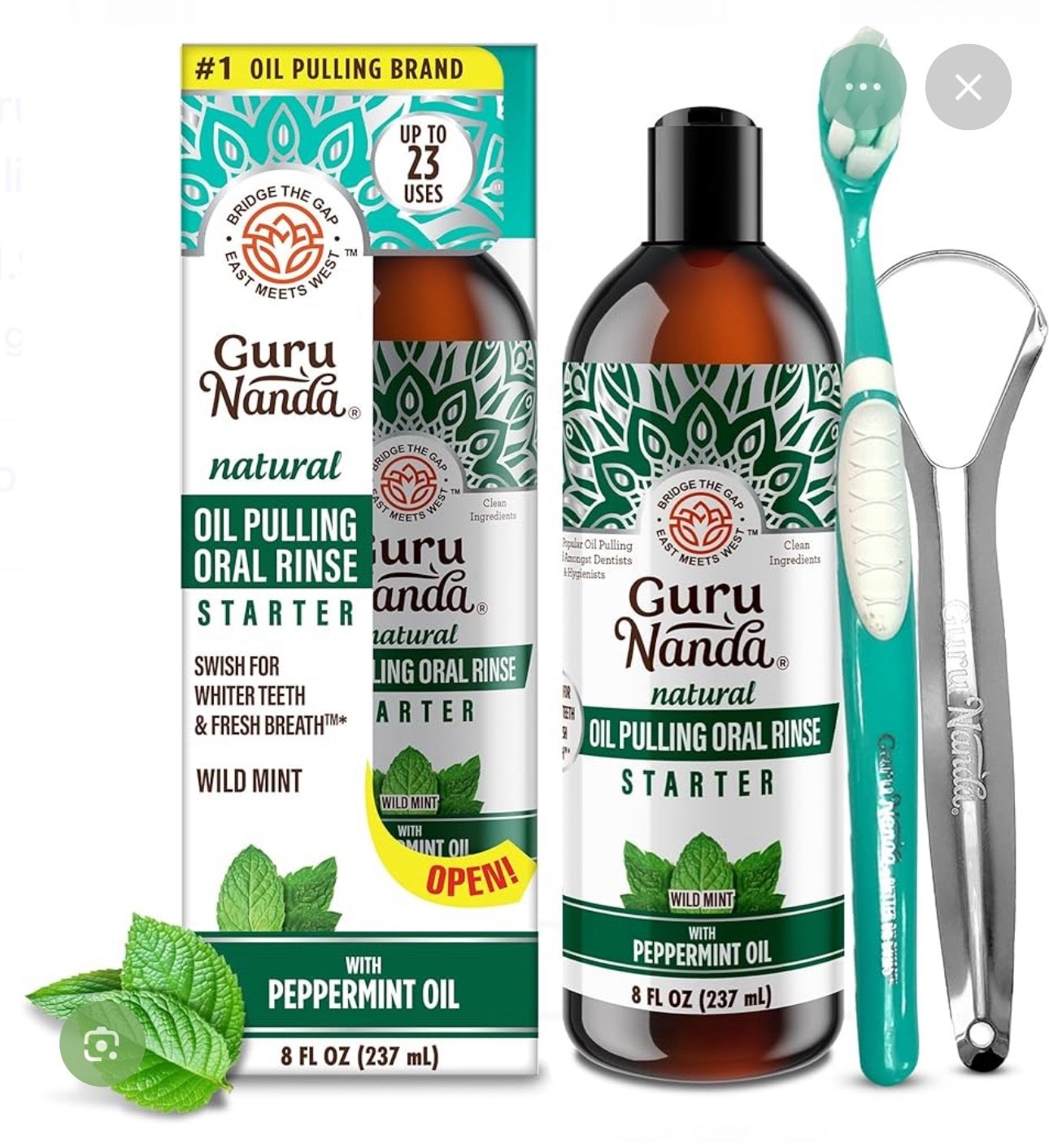 What I use for oil pulling and tongue scraping 