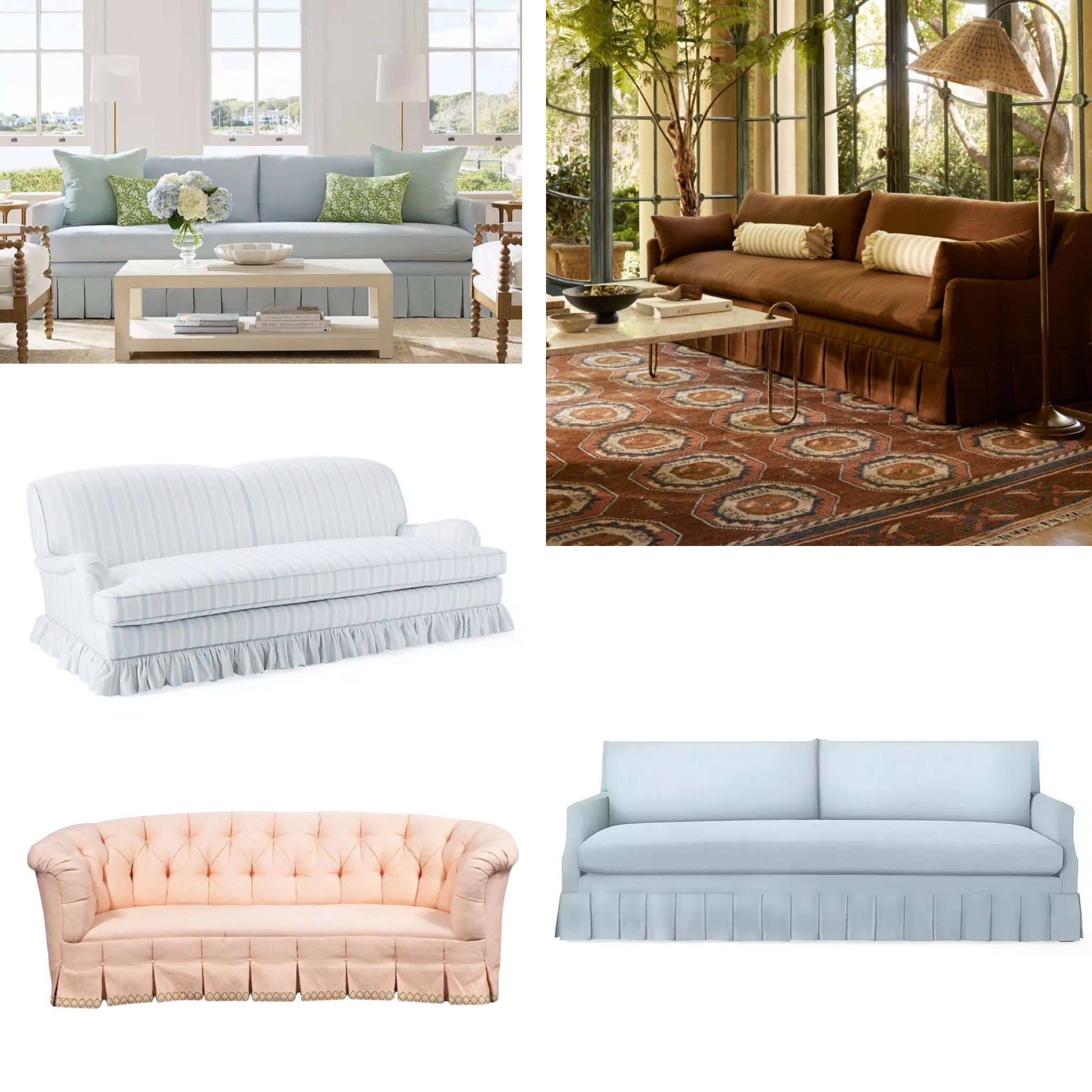 The smallest accents like pleated skirts  can mage a big impact in a design . Check out our handpicked pleated sofas that will elevate any living room with a touch of elegance. #dofa

#LTKSeasonal #LTKHome #LTKSaleAlert