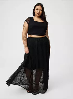 Lace Crop Top & Maxi Skirt Set | Torrid (US & Canada)